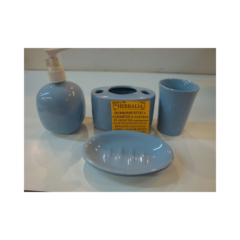 JUEGO BAÑO CERAMICA 4 piezas liso