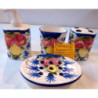 JUEGO BAÑO CERAMICA 4 piezas decorado