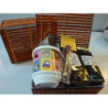 CESTA BAMBU con TAZA INFUSION BUHOS