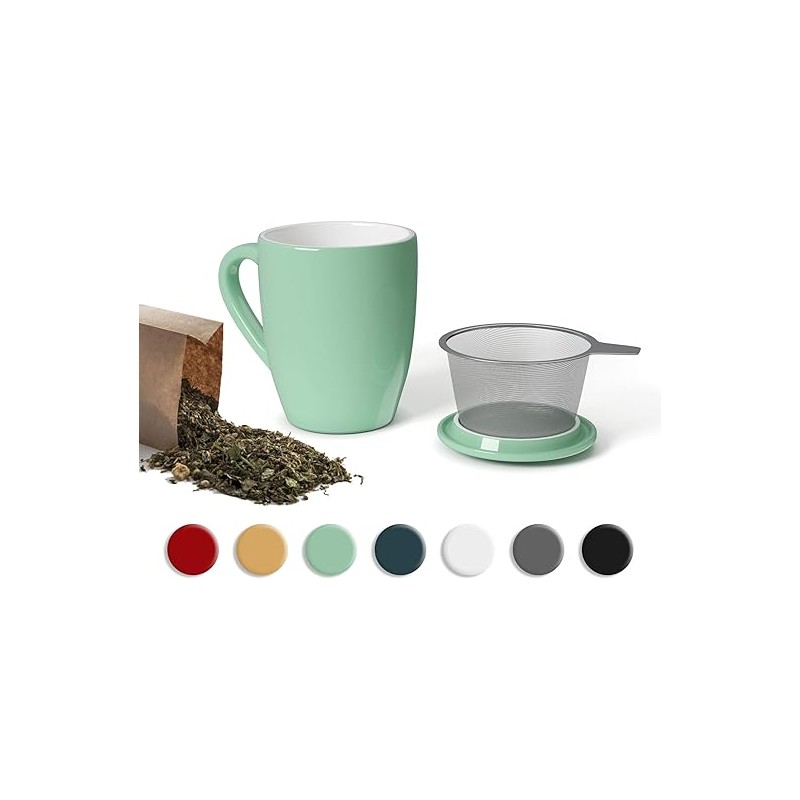 TAZA INFUSIÓN COLOR LISO gde