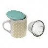 TAZA INFUSION CELOSIA amarilla con colador
