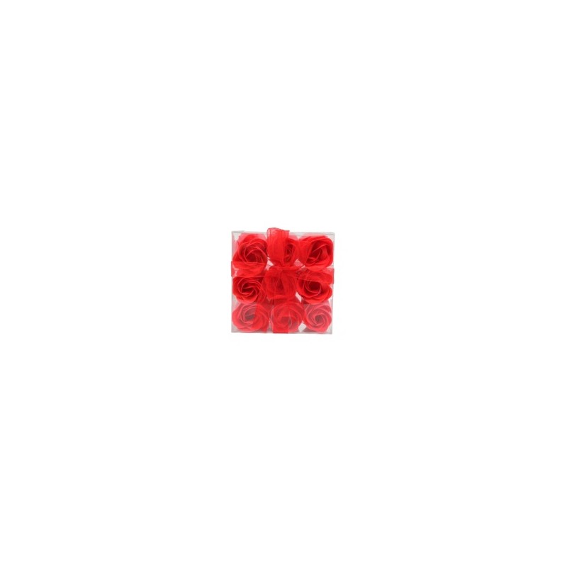 Estuche 9 ROSAS JABON detalles